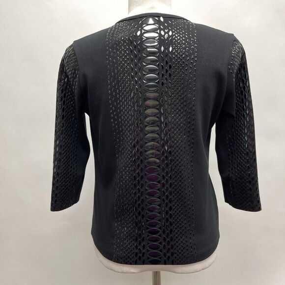 Grayse St. John Women's Bolero Top Size XS Black $395 NWT - Picture 5 of 10